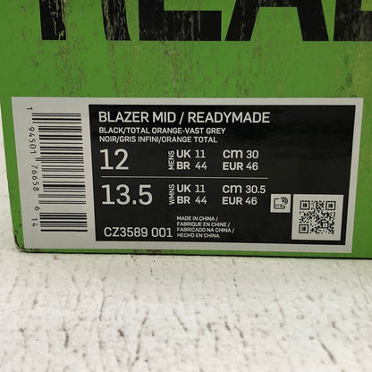 NIKE | ナイキ READYMADE × Nike Blazer Mid スニーカー cz3589-001 ブラック【加古川店】