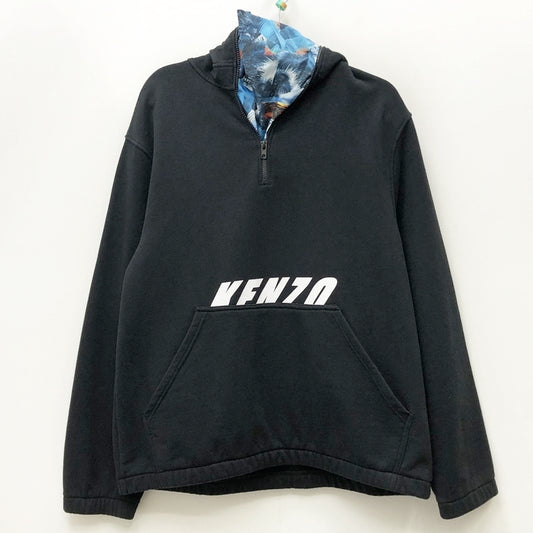 KENZO | ケンゾー ハーフジップ パーカー F765SW4024ME ブラック【加古川店】