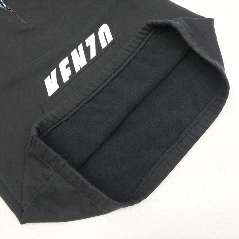 KENZO | ケンゾー ハーフジップ パーカー F765SW4024ME ブラック【加古川店】