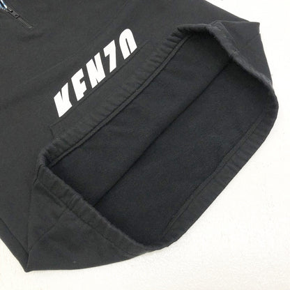 KENZO | ケンゾー ハーフジップ パーカー F765SW4024ME ブラック【加古川店】