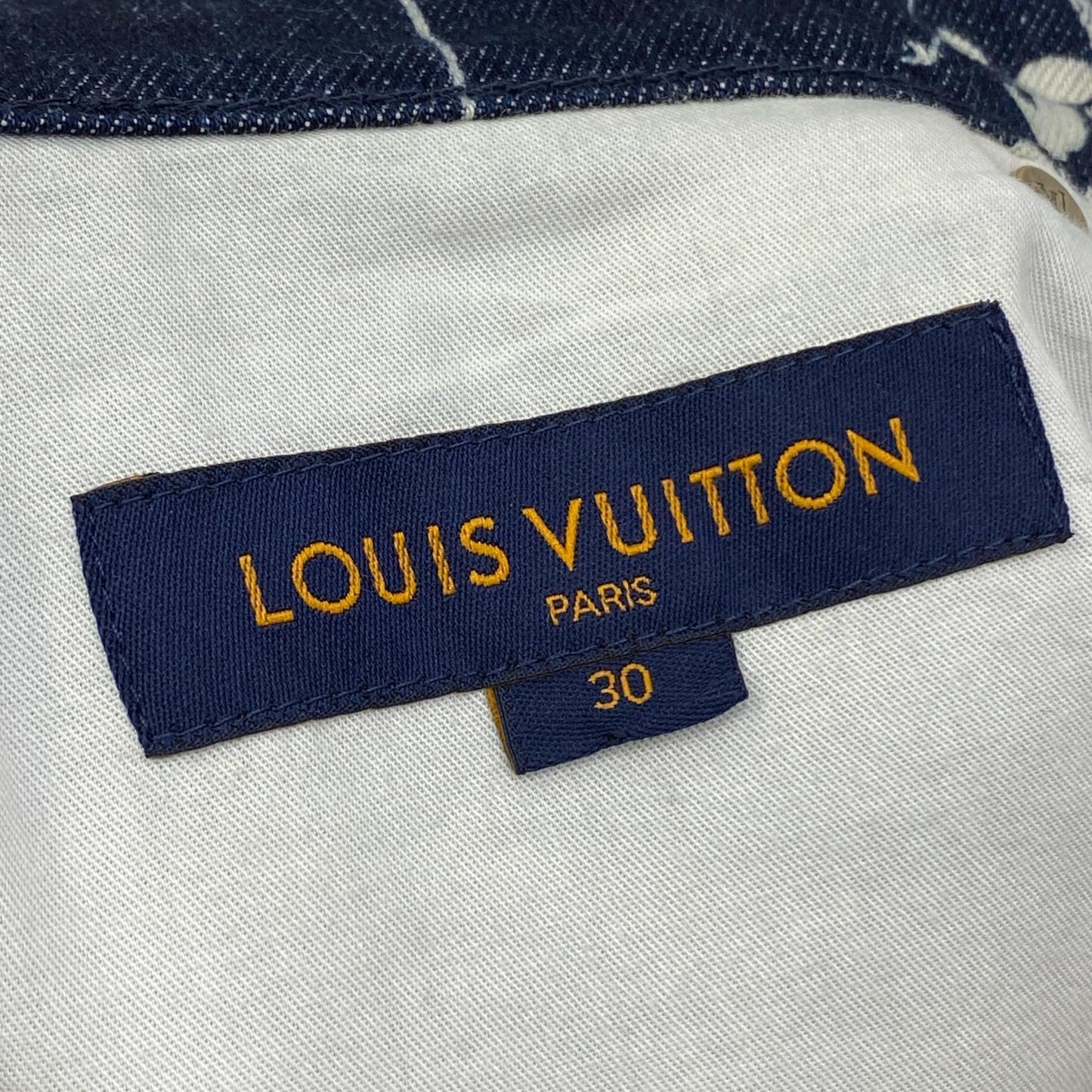 LOUIS VUITTON | ルイ・ヴィトン LVリーフ総柄レギュラーデニムパンツ デニムパンツ RM202M VFV HJD15W インディゴ サイズ：30【加古川店】