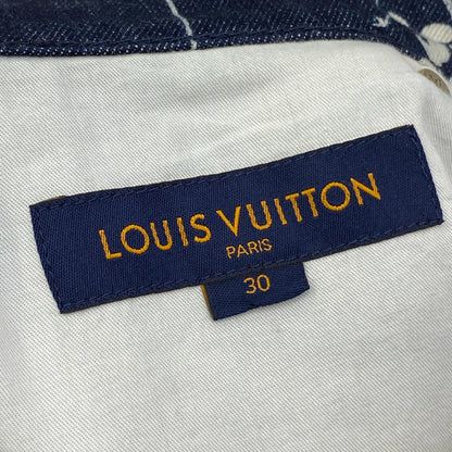 LOUIS VUITTON | ルイ・ヴィトン LVリーフ総柄レギュラーデニムパンツ デニムパンツ RM202M VFV HJD15W インディゴ サイズ：30【加古川店】