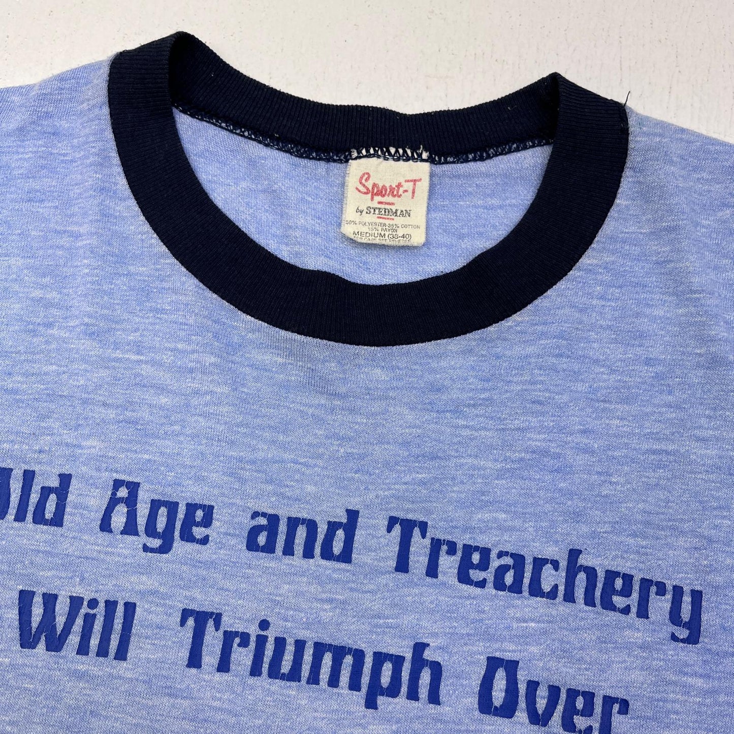 VINTAGE衣料 | ヴィンテージイリョウ 80S STEDMANボディ 半袖Ｔシャツ ブルー サイズ：M【加古川店】