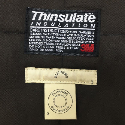 blurhms | ブラームス 中綿ベスト BHS-C14-121 ブラック【加古川店】