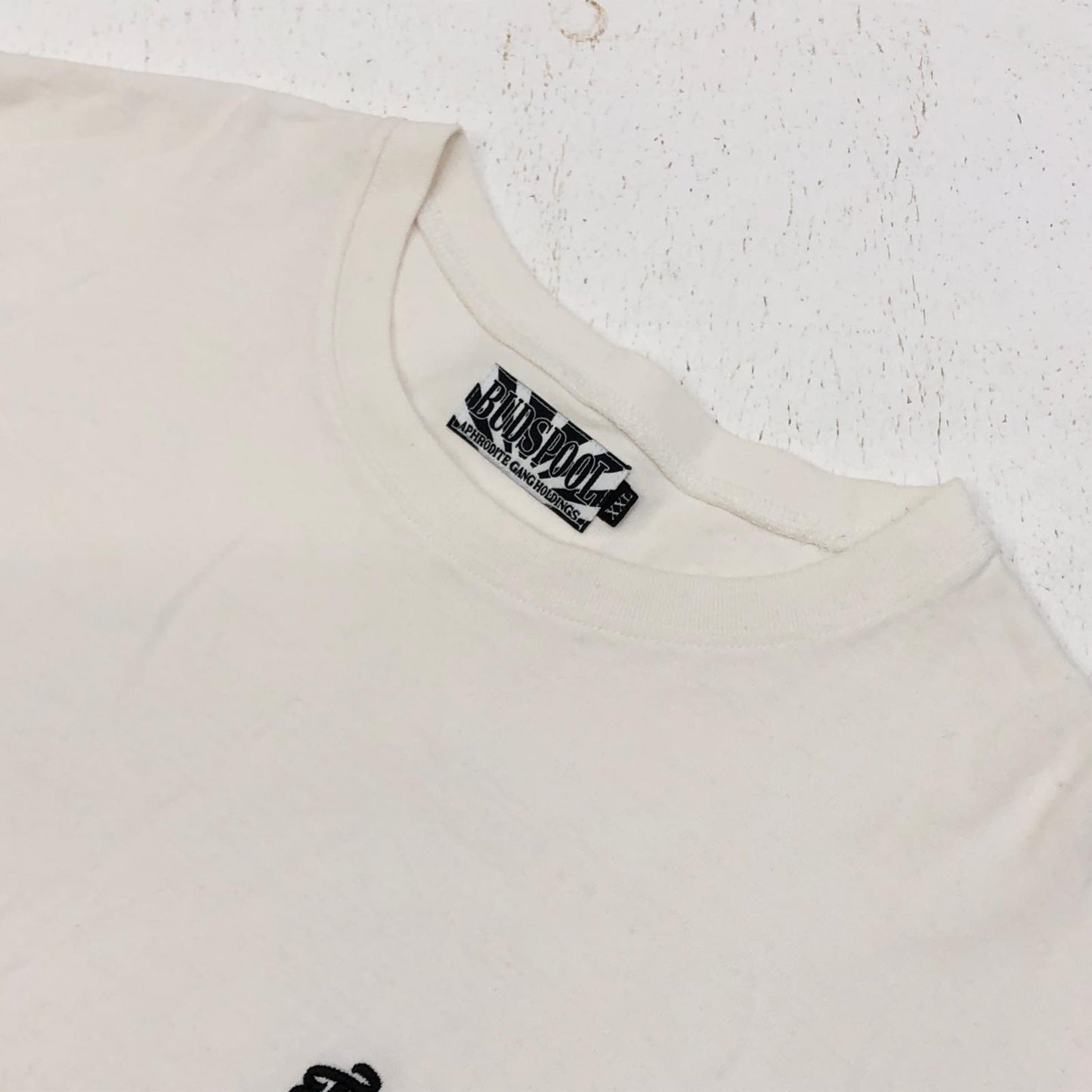 BUDSPOOL | バッズプール 舐達麻 刺繍ロゴ 長袖Ｔシャツ ホワイト サイズ：XXL【加古川店】