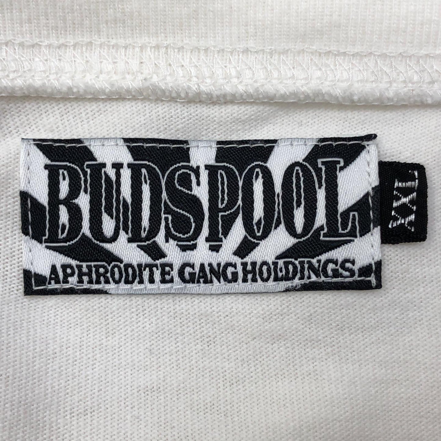 BUDSPOOL | バッズプール 舐達麻 刺繍ロゴ 長袖Ｔシャツ ホワイト サイズ：XXL【加古川店】