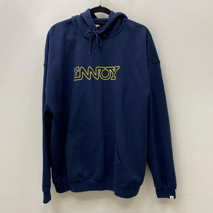 ?logo hoodie パーカー ネイビー サイズ：XL【加古川店】
