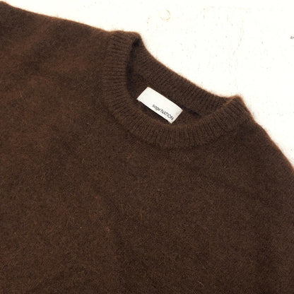 sage NATION:MOHAIR LONG SLEEVE KNIT ニット S024 ブラウン サイズ：L【加古川店】