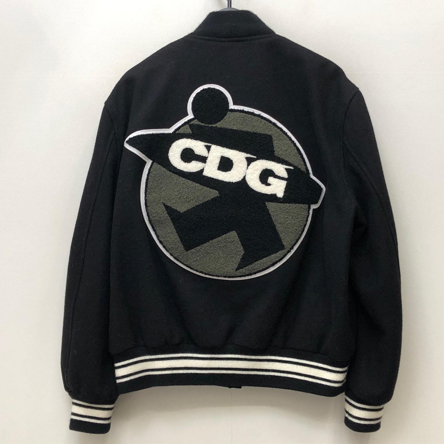 STUSSY | ステューシー ×COMME des GARCONS　40th Anniversary VARSITY JACKET スタジャン ブラック サイズ：S【加古川店】