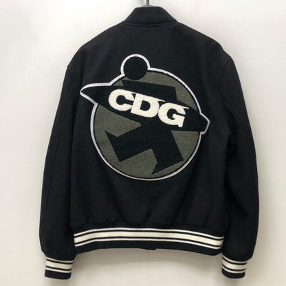 STUSSY | ステューシー ×COMME des GARCONS　40th Anniversary VARSITY JACKET スタジャン ブラック サイズ：S【加古川店】