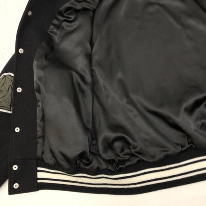 STUSSY | ステューシー ×COMME des GARCONS　40th Anniversary VARSITY JACKET スタジャン ブラック サイズ：S【加古川店】