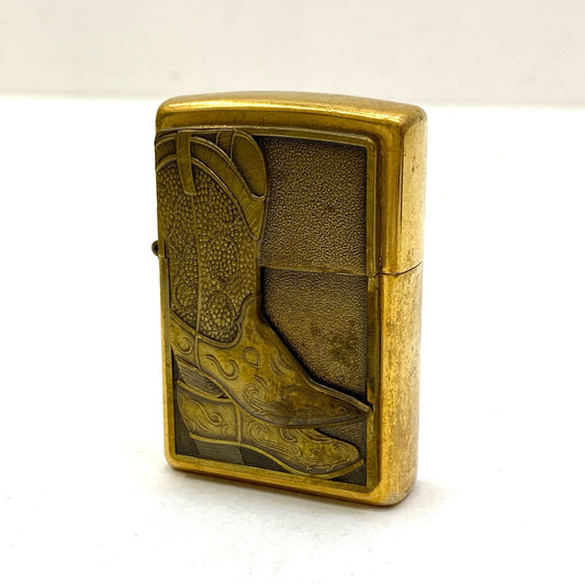 ZIPPO | ジッポ TEXAS TWO STEP COWBOY ライター ゴールド【加古川店】