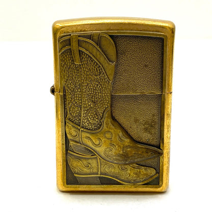 ZIPPO | ジッポ TEXAS TWO STEP COWBOY ライター ゴールド【加古川店】