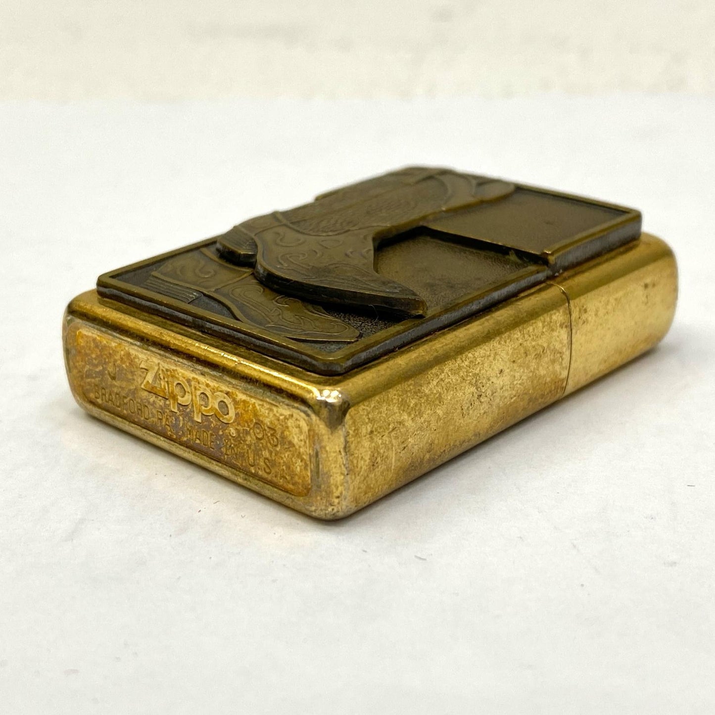 ZIPPO | ジッポ TEXAS TWO STEP COWBOY ライター ゴールド【加古川店】