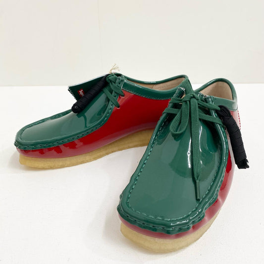 CLARKS×SUPREME シュプリーム Patent Leather Wallabee シューズ 24.5cm 24SS