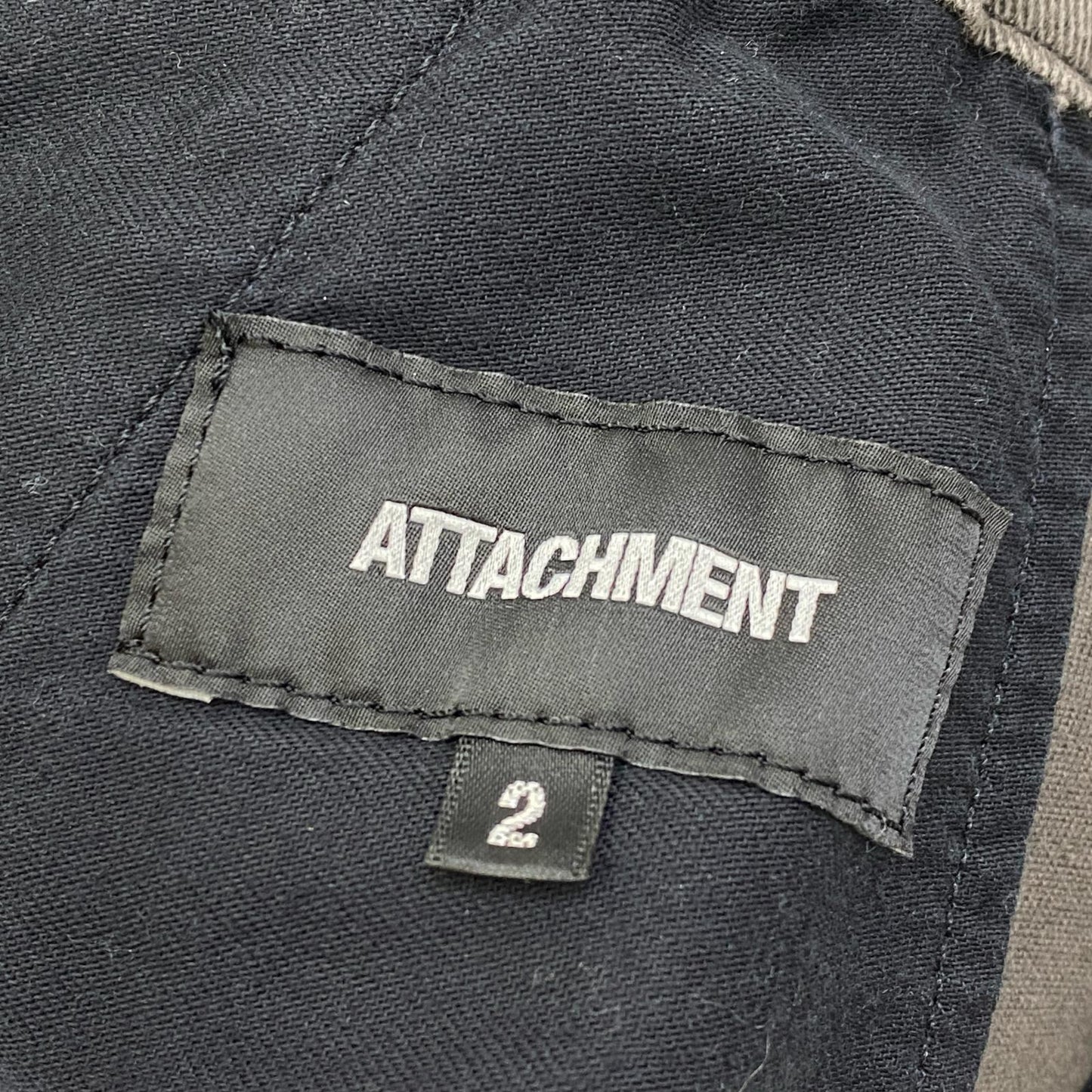 ATTACHMENT | アタッチメント STRETCH TWILL BIKER EASY PANTS パンツ AP12-235 ブラック サイズ：2【加古川店】