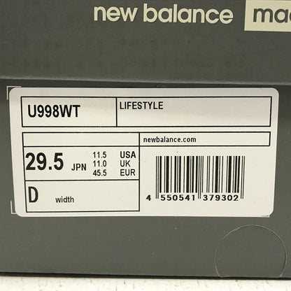 NEW BALANCE | ニューバランス LOT:998:x WTAPS スニーカー U998WT グレー【加古川店】