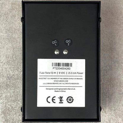 Maestro | マエストロ Fuzz Tone FZ-M 楽器 その他エフェクター 【送料無料】Maestroがついに復活、レトロな筐体から繰り出される荒々しくブーミーなファズ【箱・説明書付き】【加古川店】