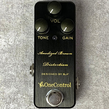 ONE CONTROL | ワンコントロール Anodized Brown Distortion 楽器 ディストーション 【箱付き】低～中音域はふくよかに、高音域は鋭いディストーション【加古川店】