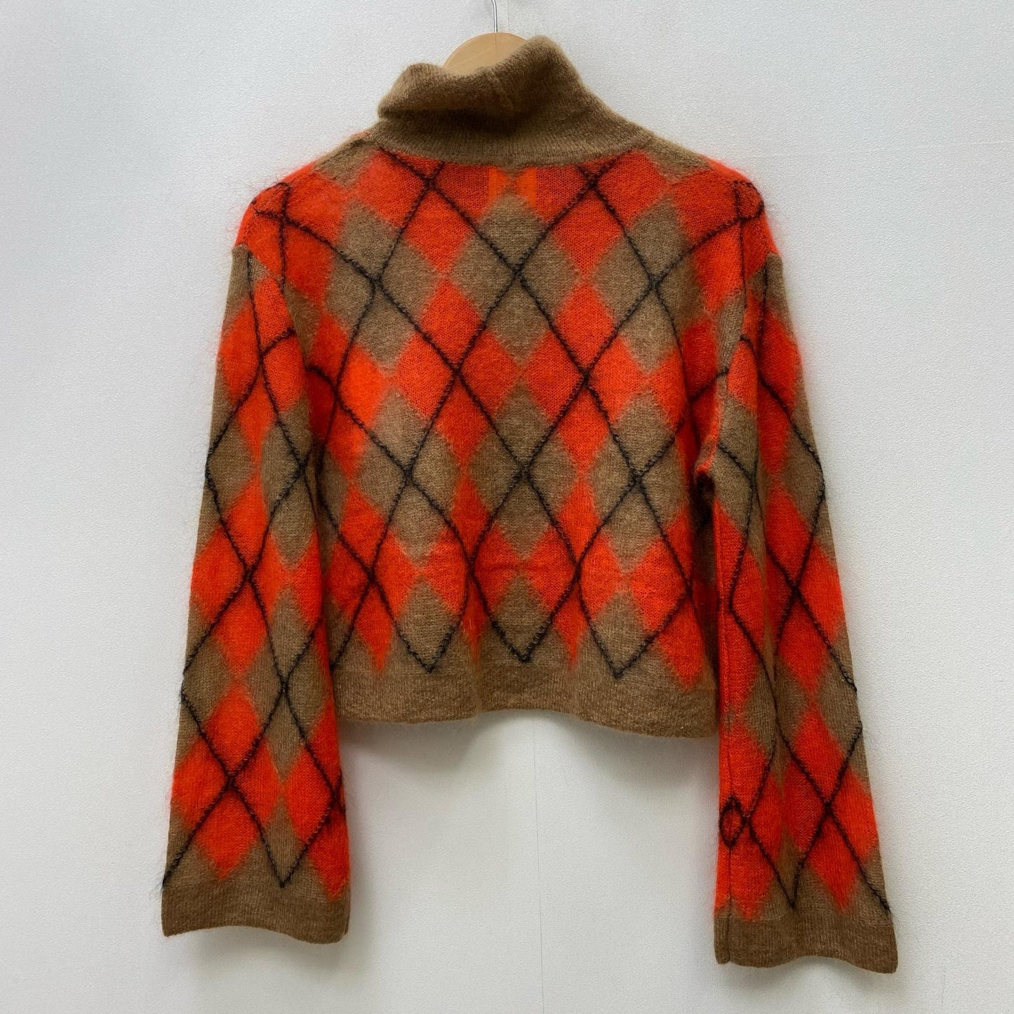 Paul Smith | ポール・スミス アーガイルインターシャタートルネック ニット ベージュ サイズ：M【加古川店】