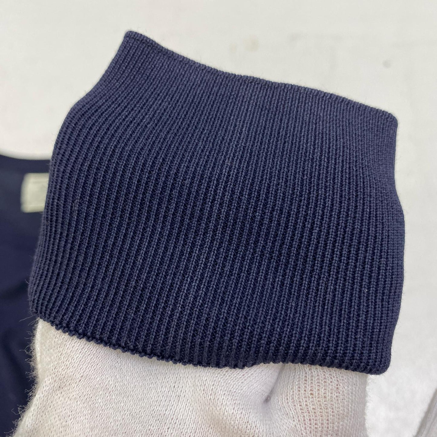 N.HOOLYWOOD | エヌハリウッド × JOHN SMEDLEY COTTON KNIT U ニット 14RCH ネイビー サイズ：38【加古川店】