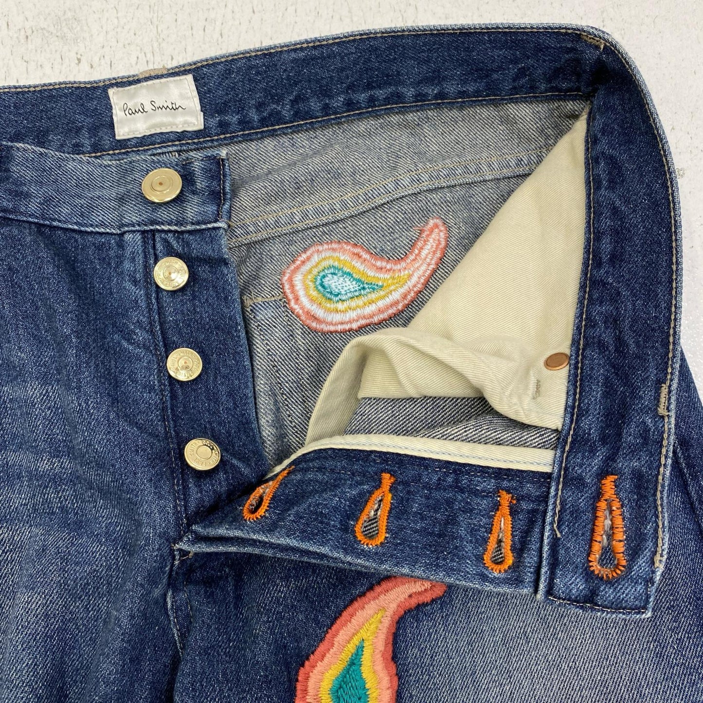 Paul Smith | ポール・スミス PAISLEY EMBROIDERED JEANS デニムパンツ 263121 301PE インディゴ サイズ：M【加古川店】
