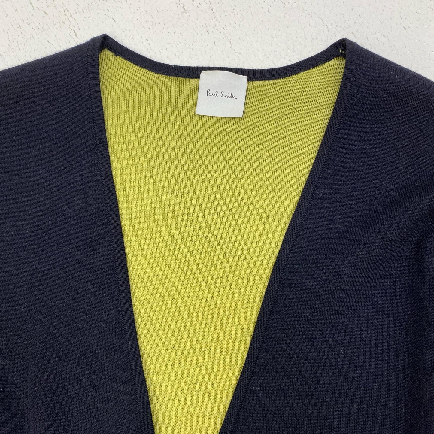 Paul Smith | ポール・スミス バイカラー ニット ブルゾン セーター KN145 ブラック【加古川店】