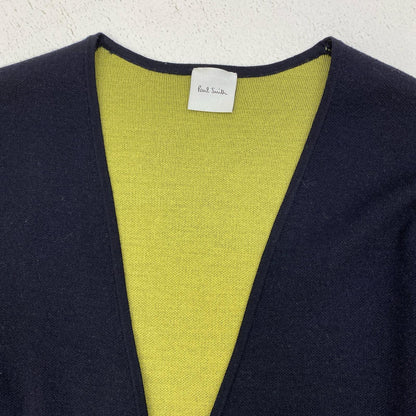 Paul Smith | ポール・スミス バイカラー ニット ブルゾン セーター KN145 ブラック【加古川店】