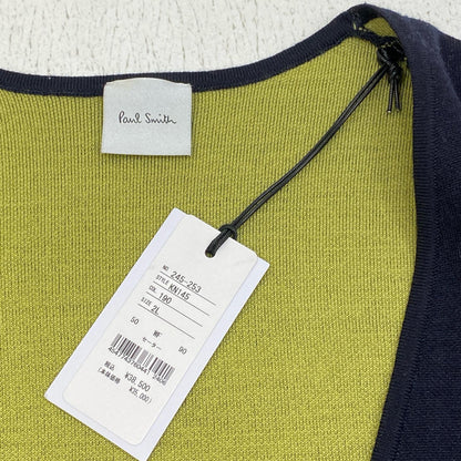Paul Smith | ポール・スミス バイカラー ニット ブルゾン セーター KN145 ブラック【加古川店】