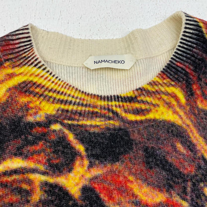 GLADYS SWEATER RED PRINT ニット マルチカラー サイズ：XS【加古川店】