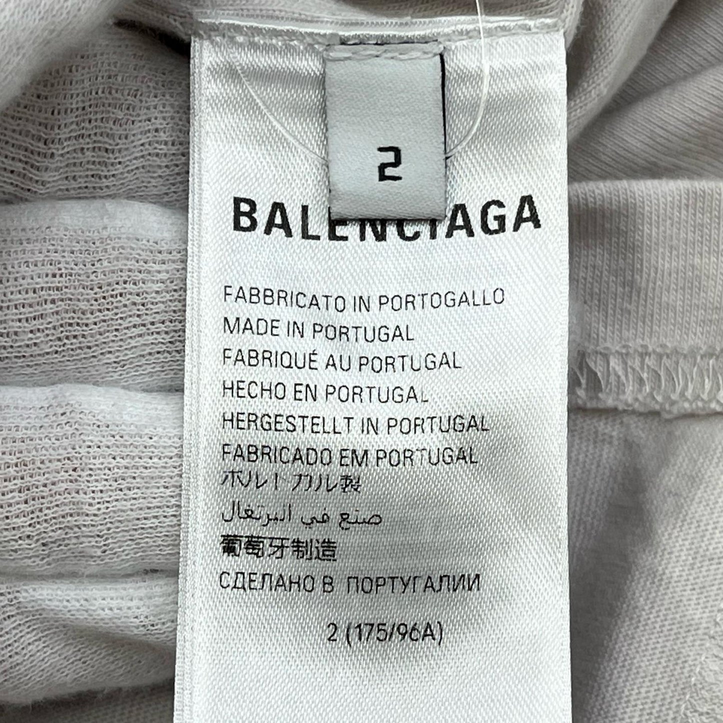 BALENCIAGA | バレンシアガ BFRND Series Inside-Out T-Shirt 半袖Ｔシャツ 787358 TQVG8 ホワイト サイズ：2【加古川店】