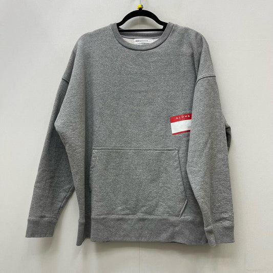CLOVERU | クローバル Wide Crew Sweat NAME CARD スウェット CLFW-2402 グレー サイズ：M【加古川店】