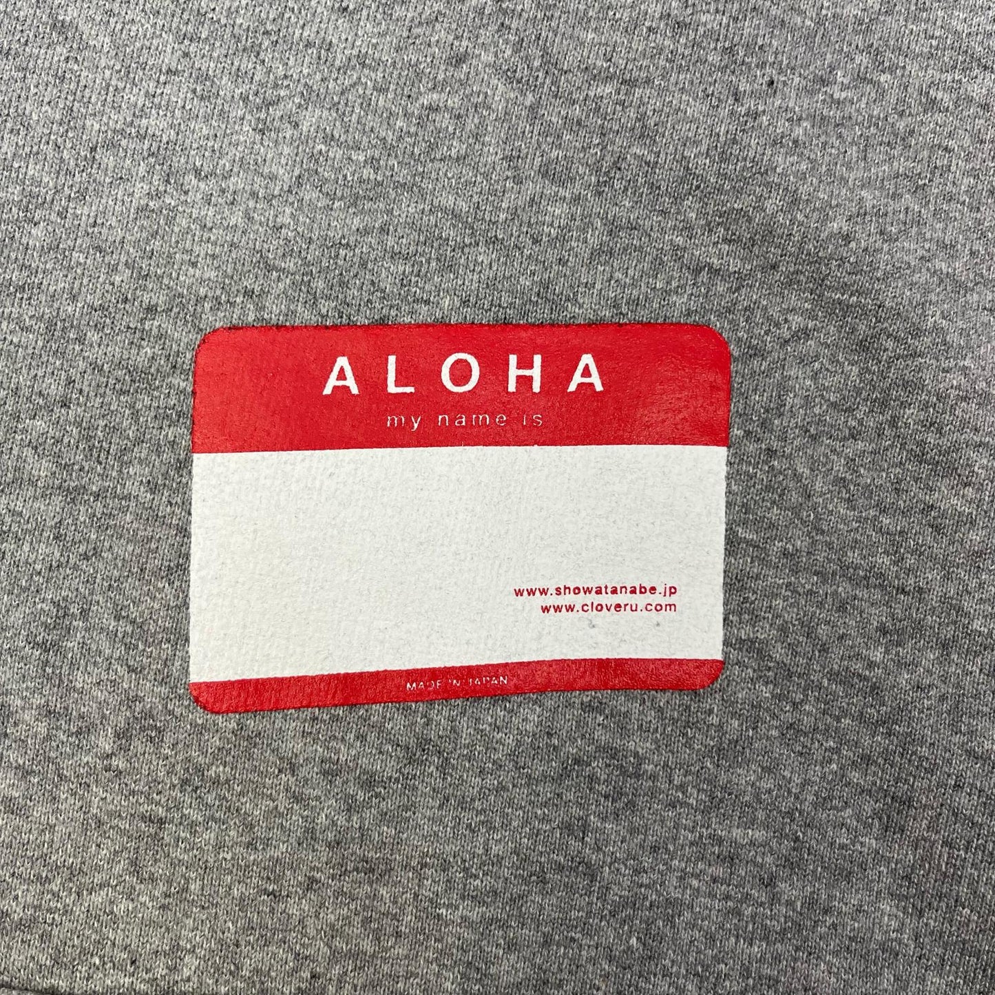 CLOVERU | クローバル Wide Crew Sweat NAME CARD スウェット CLFW-2402 グレー サイズ：M【加古川店】