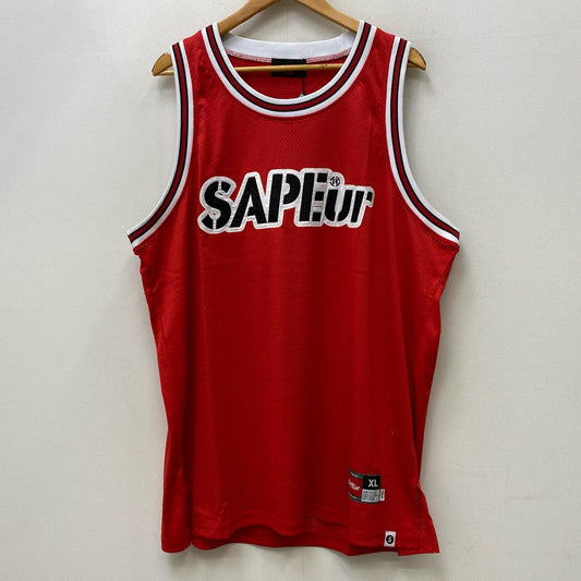 SAPEur | サプール BASKET TANK TOP タンクトップ A0023-345 レッド サイズ：XL【加古川店】