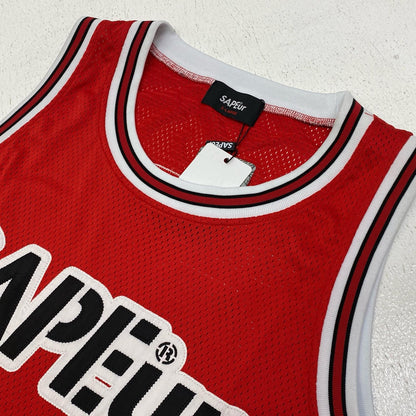SAPEur | サプール BASKET TANK TOP タンクトップ A0023-345 レッド サイズ：XL【加古川店】