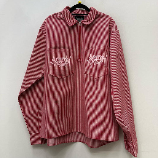 Stripe Half Zip その他アウター レッド サイズ：XL【加古川店】