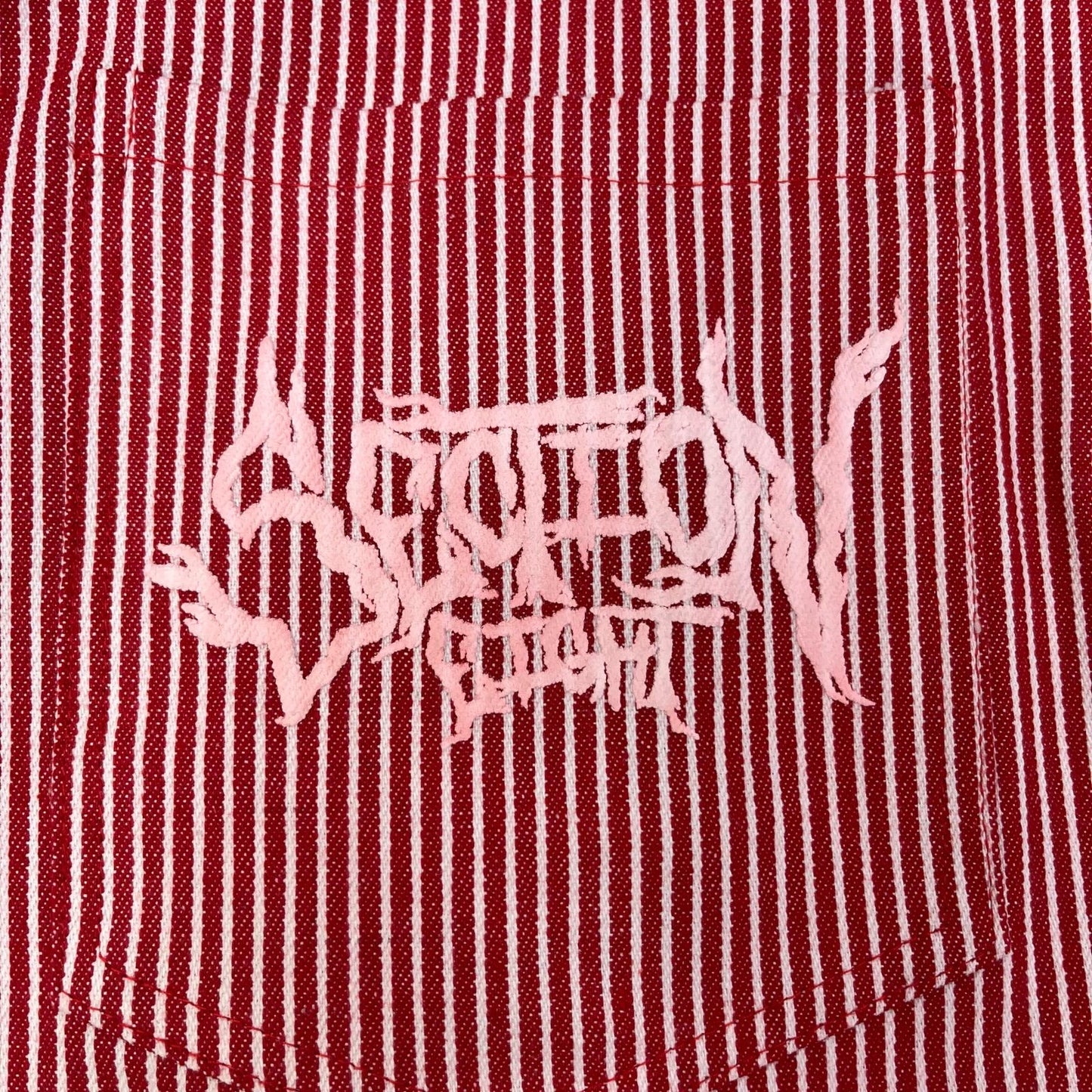 Stripe Half Zip その他アウター レッド サイズ：XL【加古川店】