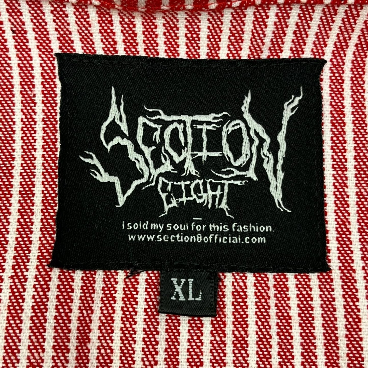 Stripe Half Zip その他アウター レッド サイズ：XL【加古川店】
