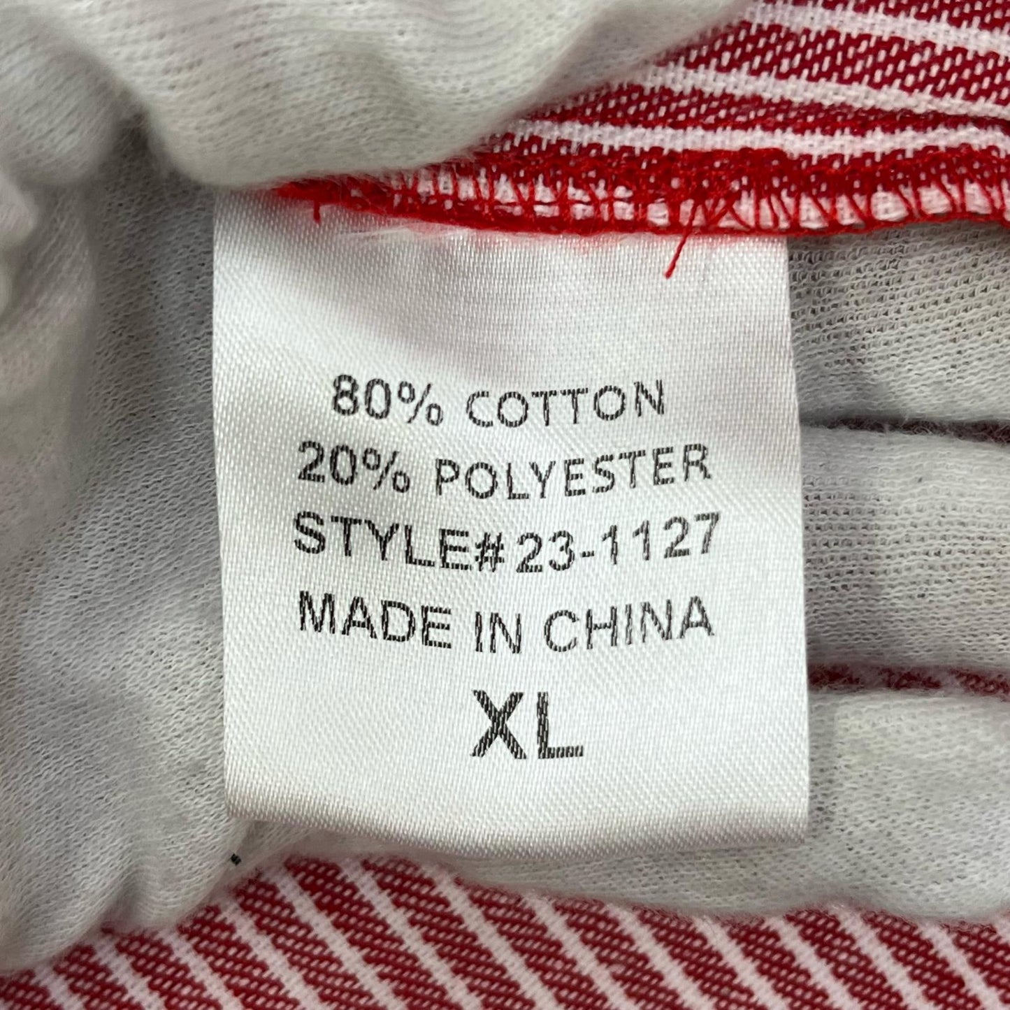 Stripe Half Zip その他アウター レッド サイズ：XL【加古川店】