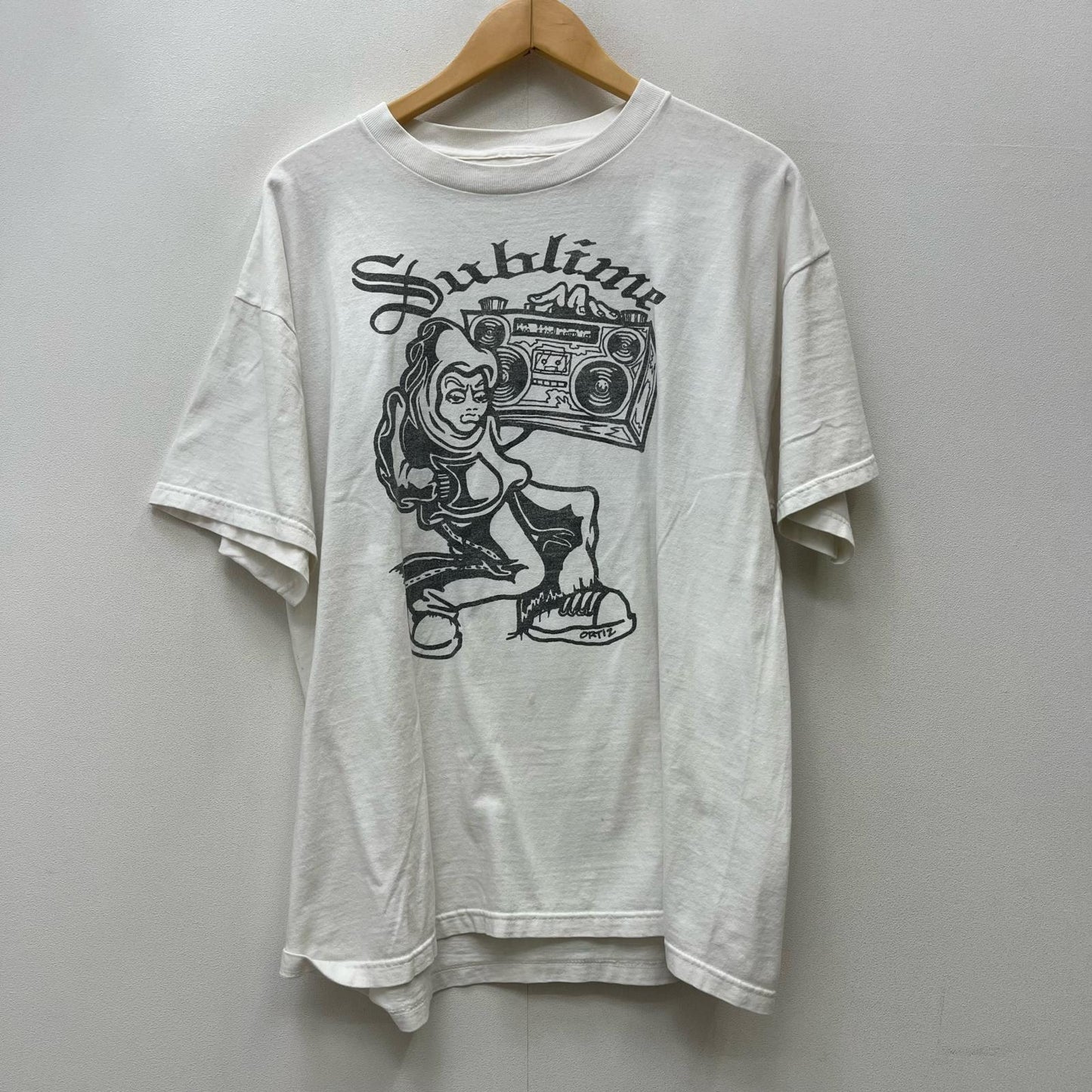 SUBLIME:SKUNK RECORD 半袖Ｔシャツ ホワイト【加古川店】