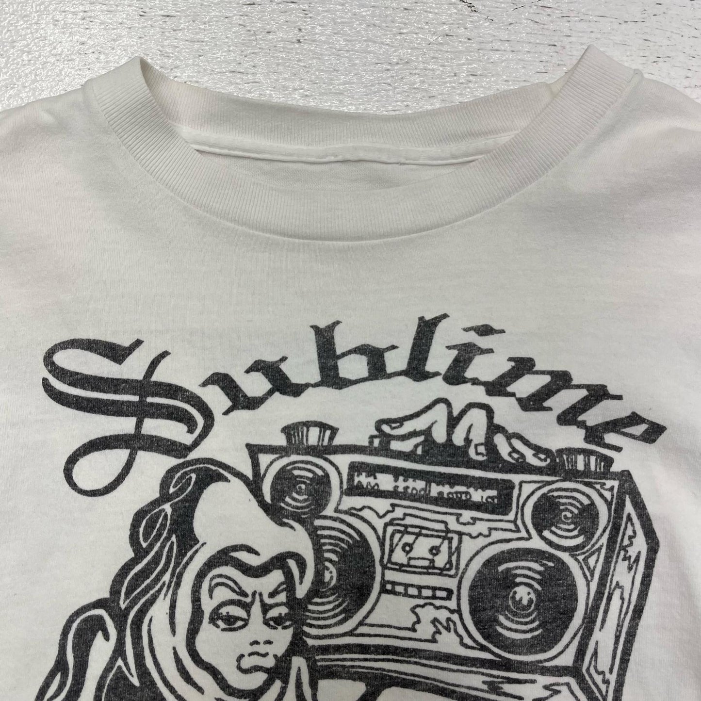 SUBLIME:SKUNK RECORD 半袖Ｔシャツ ホワイト【加古川店】