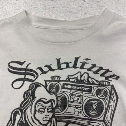 SUBLIME:SKUNK RECORD 半袖Ｔシャツ ホワイト【加古川店】