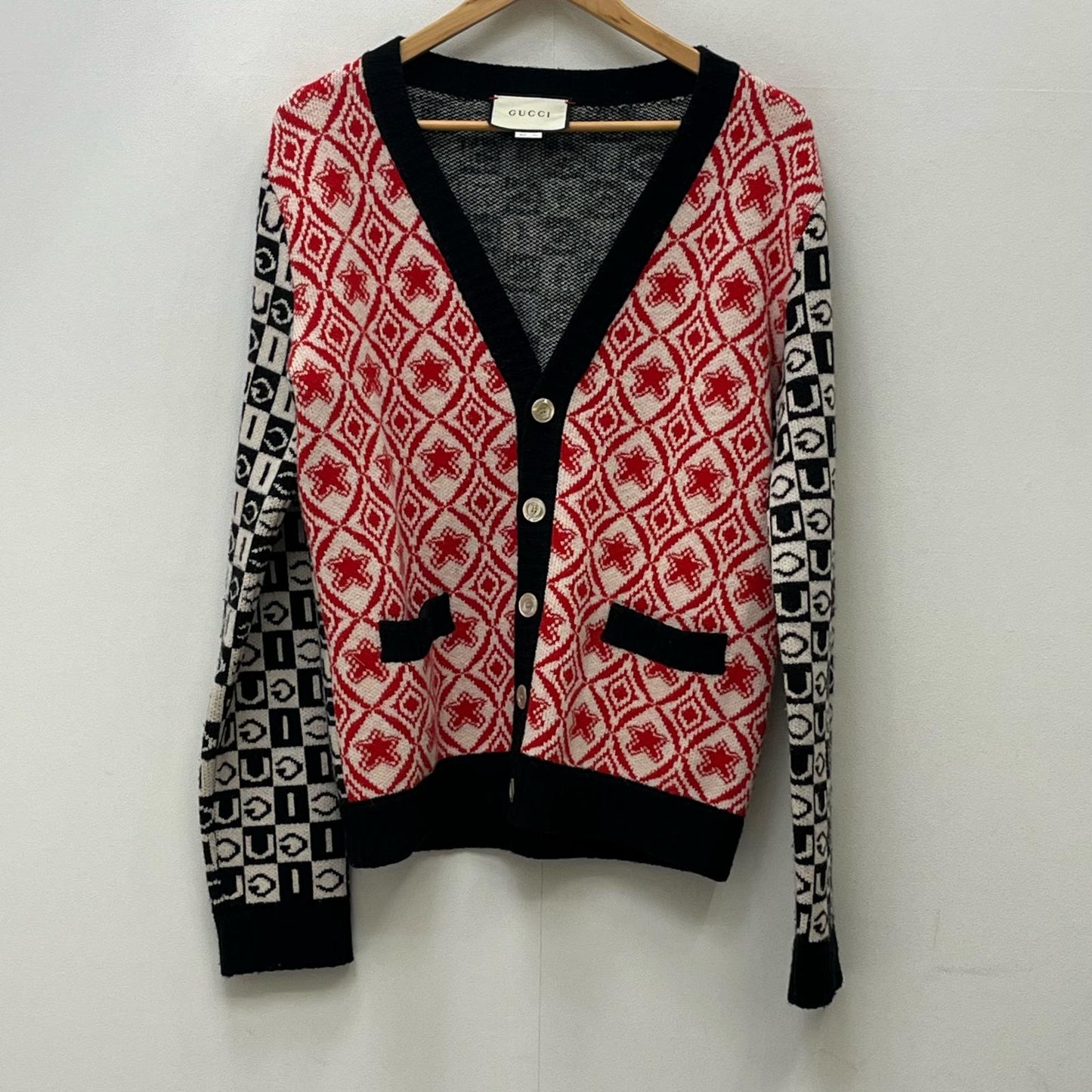 GUCCI | グッチ ジャカードスター ダイヤモンドパターンカーディガン カーディガン 595480 XKA0V サイズ：S【加古川店】