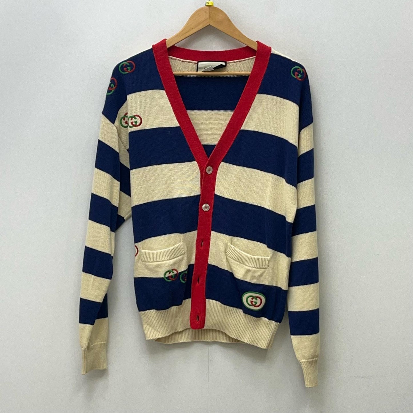 GUCCI | グッチ GG インターロッキング エンブロイダリー ニット カーディガン 576801 XKAUJ サイズ：M【加古川店】