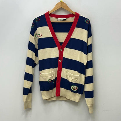 GUCCI | グッチ GG インターロッキング エンブロイダリー ニット カーディガン 576801 XKAUJ サイズ：M【加古川店】