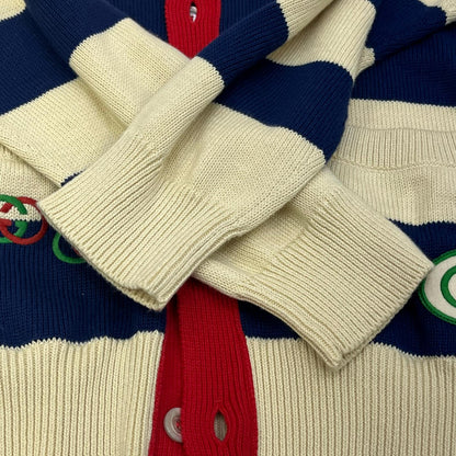GUCCI | グッチ GG インターロッキング エンブロイダリー ニット カーディガン 576801 XKAUJ サイズ：M【加古川店】