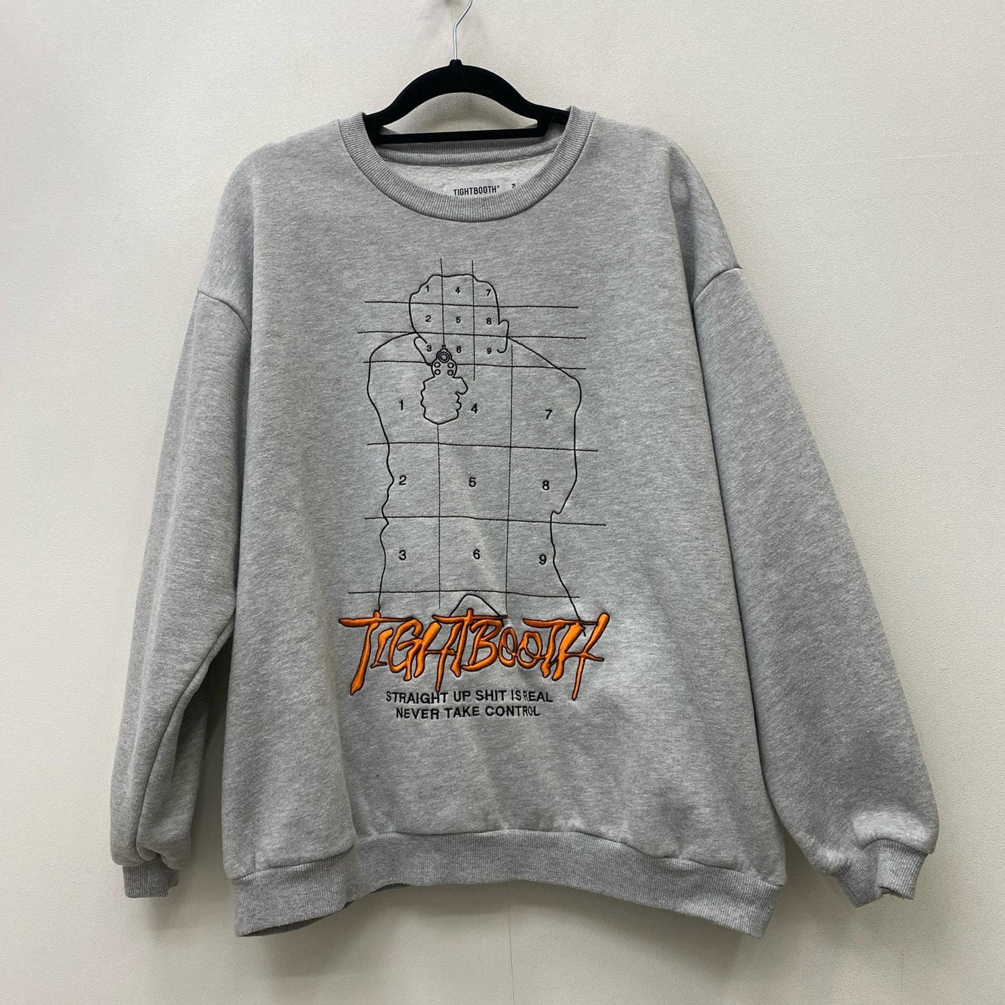 TIGHTBOOTH PRODUCTION | タイトブースプロダクション REVENGE MAN CREW SWEAT スウェット FW23-SW05 グレー サイズ：M【加古川店】