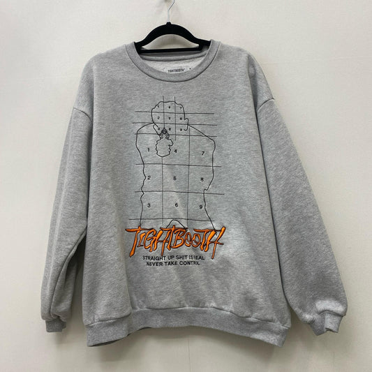 TIGHTBOOTH PRODUCTION | タイトブースプロダクション REVENGE MAN CREW SWEAT スウェット FW23-SW05 グレー サイズ：M【加古川店】