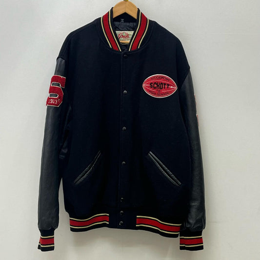 schott | ショット レザーパッチ スタジャン ブラック【加古川店】