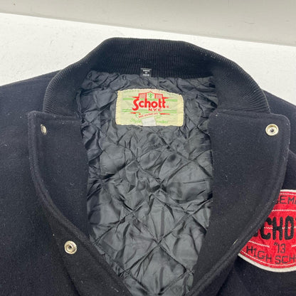 schott | ショット レザーパッチ スタジャン ブラック【加古川店】